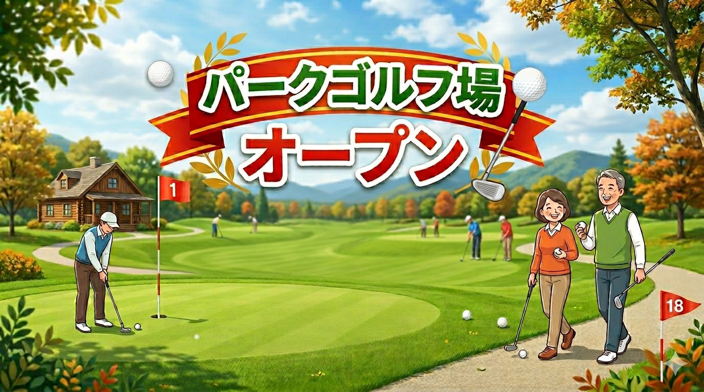 パークゴルフ場オープンのお知らせ