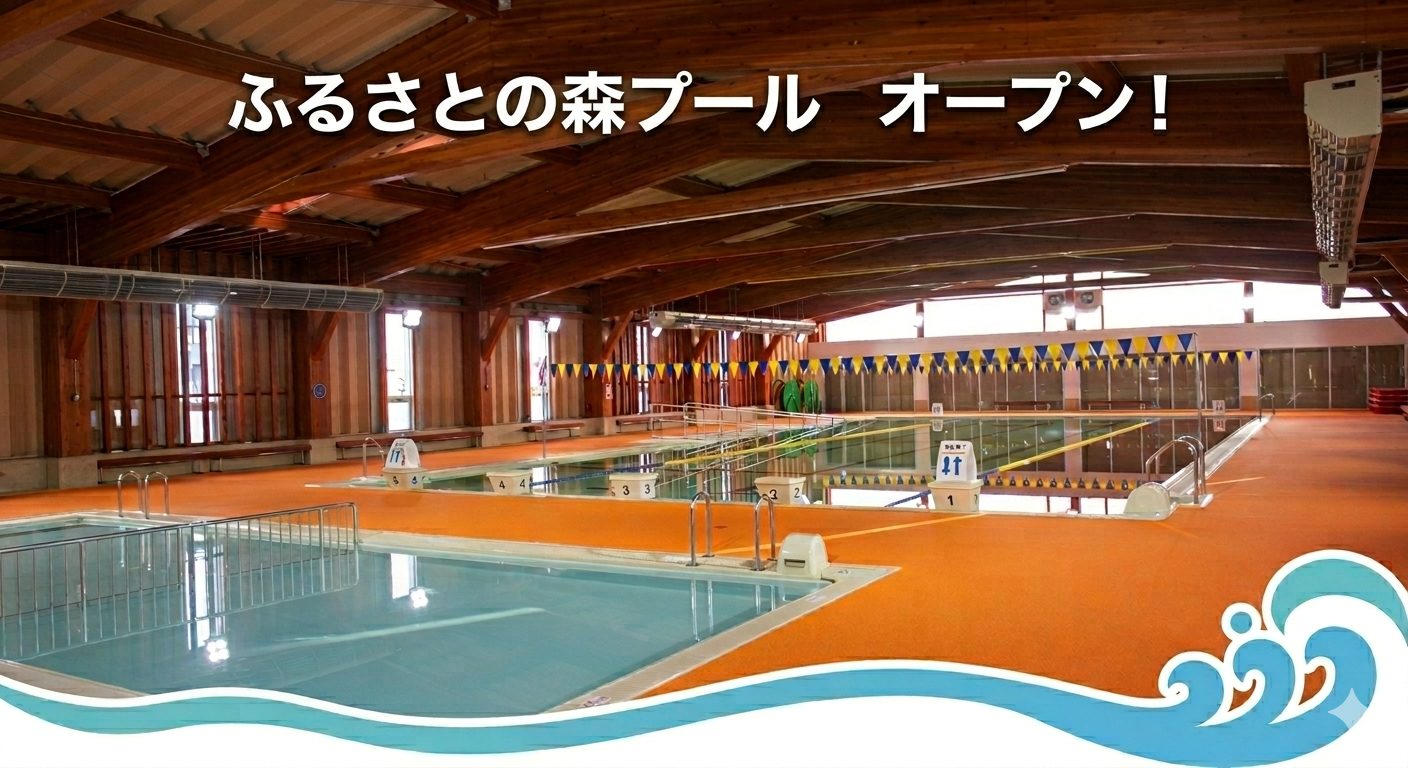 （6/6土〜）ふるさとの森プール　オープンのお知らせ
